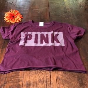 Youth “Pink”Crop Top- Burgundy/Purple.